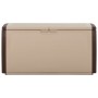 Beige and brown storage box 122x56x63 cm by vidaXL, Storage containers - Ref: Foro24-331332, Price: 133,75 €, Discount: %