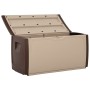 Beige and brown storage box 122x56x63 cm by vidaXL, Storage containers - Ref: Foro24-331332, Price: 133,75 €, Discount: %