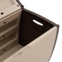 Beige and brown storage box 122x56x63 cm by vidaXL, Storage containers - Ref: Foro24-331332, Price: 133,75 €, Discount: %