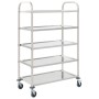 5-height kitchen cart 107x55x147 cm stainless steel by vidaXL, Kitchen and dining carts - Ref: Foro24-50917, Price: 181,83 €,...