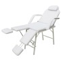 Silla de masaje y tratamiento con apoyo para piernas ajustable, blanca de vidaXL, Sillones de masaje - Ref: Foro24-110042, Pr...