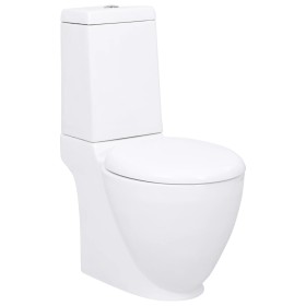 Ceramic toilet with white cistern by vidaXL, Bathrooms - Ref: Foro24-240376, Price: 271,34 €, Discount: %