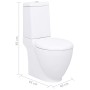 Keramiktoilette mit weißem Spülkasten von vidaXL, Badezimmer - Ref: Foro24-240376, Preis: 269,71 €, Rabatt: %