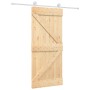 Sliding door with solid pine wood fittings 90x210 cm by vidaXL, Doors - Ref: Foro24-3203102, Price: 206,05 €, Discount: %