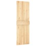 Puerta corredera con herrajes madera maciza de pino 70x210 cm de vidaXL, Puertas - Ref: Foro24-3203116, Precio: 200,17 €, Des...