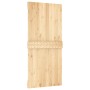 Puerta corredera con herrajes madera maciza de pino 95x210 cm de vidaXL, Puertas - Ref: Foro24-3203120, Precio: 232,88 €, Des...