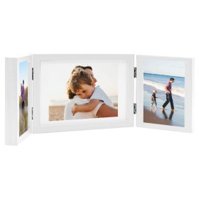 Triple white photo collage frame 28x18 cm + 2x(13x18 cm) by vidaXL, Photo frames - Ref: Foro24-332753, Price: 16,23 €, Discou...