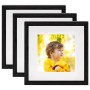 Photo frame 3D box 3 pcs black 23x23 cm for photo 13x13 cm by vidaXL, Photo frames - Ref: Foro24-332738, Price: 29,49 €, Disc...