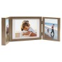 Light brown triple collage photo frame 28x18 cm+2x(13x18 cm) by vidaXL, Photo frames - Ref: Foro24-332749, Price: 17,90 €, Di...