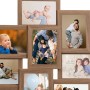 Collage frame for photos 10x(13x18 cm) light brown MDF by vidaXL, Photo frames - Ref: Foro24-332777, Price: 35,30 €, Discount: %