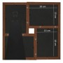 Photo collage photo frame 4x(13x18 cm) dark brown MDF by vidaXL, Photo frames - Ref: Foro24-332771, Price: 22,18 €, Discount: %