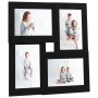 Collage photo frame for 4x photo (10x15 cm) black MDF by vidaXL, Photo frames - Ref: Foro24-332774, Price: 18,00 €, Discount: %