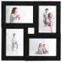 Collage photo frame for 4x photo (10x15 cm) black MDF by vidaXL, Photo frames - Ref: Foro24-332774, Price: 18,00 €, Discount: %