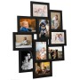 Collage photo frame for 10x(13x18 cm) black MDF photo by vidaXL, Photo frames - Ref: Foro24-332783, Price: 39,72 €, Discount: %