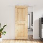 Puerta corredera con herrajes madera maciza de pino 80x210 cm de vidaXL, Puertas - Ref: Foro24-3203013, Precio: 169,98 €, Des...