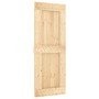 Puerta corredera con herrajes madera maciza de pino 80x210 cm de vidaXL, Puertas - Ref: Foro24-3203013, Precio: 166,92 €, Des...