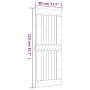 Puerta corredera con herrajes madera maciza de pino 80x210 cm de vidaXL, Puertas - Ref: Foro24-3203013, Precio: 166,92 €, Des...