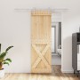 Puerta corredera con herrajes madera maciza de pino 70x210 cm de vidaXL, Puertas - Ref: Foro24-3203016, Precio: 171,17 €, Des...