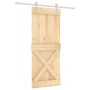 Sliding door with solid pine wood fittings 85x210 cm by vidaXL, Doors - Ref: Foro24-3203018, Price: 186,57 €, Discount: %