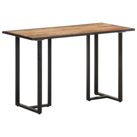 Massiver Esstisch aus rauem Mangoholz, 120 cm von vidaXL, Küchen- und Esstische - Ref: Foro24-320689, Preis: 157,99 €, Rabatt: %