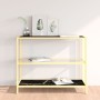 Transparent glass and black marble shelf 100x36x90 cm by vidaXL, Bookcases and shelves - Ref: Foro24-331635, Price: 95,49 €, ...