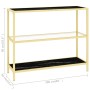 Transparent glass and black marble shelf 100x36x90 cm by vidaXL, Bookcases and shelves - Ref: Foro24-331635, Price: 95,49 €, ...