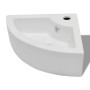 White washbasin with overflow 45x32x12.5 cm by vidaXL, Sinks - Ref: Foro24-140697, Price: 58,37 €, Discount: %