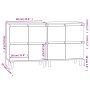 Aparadores 2 uds madera contrachapada blanco 60x35x70 cm de vidaXL, Aparadores - Ref: Foro24-3185751, Precio: 131,06 €, Descu...