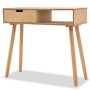 Mesa consola de madera maciza de pino 80x30x72 cm marrón de vidaXL, Mesas auxiliares - Ref: Foro24-244739, Precio: 100,99 €, ...