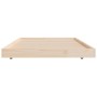 Estructura de cama madera maciza de pino 90x190 cm de vidaXL, Camas y somieres - Ref: Foro24-823504, Precio: 84,99 €, Descuen...