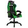 Silla gaming con luces LED RGB cuero sintético verde y negro de vidaXL, Sillas de oficina - Ref: Foro24-287999, Precio: 194,9...