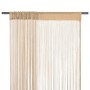 Fringen Vorhänge 2 Stück 100x250 cm beige von vidaXL, Vorhänge und Gardinen - Ref: Foro24-132404, Preis: 16,99 €, Rabatt: %