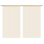 Fringen Vorhänge 2 Stück 100x250 cm beige von vidaXL, Vorhänge und Gardinen - Ref: Foro24-132404, Preis: 16,99 €, Rabatt: %