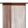 Cortinas de flecos 2 piezas 100x250 cm marrón de vidaXL, Cortinas y visillos - Ref: Foro24-132410, Precio: 15,49 €, Descuento: %