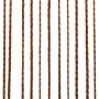 Fringe curtains 2 pieces 100x250 cm brown by vidaXL, Curtains and curtains - Ref: Foro24-132410, Price: 15,49 €, Discount: %