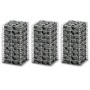 Cestas de muro de gaviones alambre galvanizado 25x25x50cm 3 uds de vidaXL, Paneles de vallas - Ref: Foro24-141044, Precio: 33...