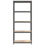 Storage shelf 5 levels steel and anthracite plywood by vidaXL, Industrial shelving - Ref: Foro24-152858, Price: 59,36 €, Disc...