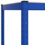 Storage shelving 5 levels blue plywood steel by vidaXL, Industrial shelving - Ref: Foro24-152856, Price: 48,70 €, Discount: %