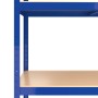 Storage shelving 5 levels blue plywood steel by vidaXL, Industrial shelving - Ref: Foro24-152856, Price: 48,70 €, Discount: %