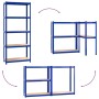 Storage shelving 5 levels blue plywood steel by vidaXL, Industrial shelving - Ref: Foro24-152856, Price: 48,70 €, Discount: %