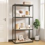 4-shelf steel and anthracite plywood shelving unit by vidaXL, Industrial shelving - Ref: Foro24-152849, Price: 48,10 €, Disco...