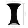 2 Manteles negros ajustados para mesa de pie - 80 cm diámetro de vidaXL, Fundas - Ref: Foro24-241206, Precio: 35,95 €, Descue...