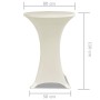 2 Fitted Cream Tablecloths for Standing Table - 80cm Diameter by vidaXL, Covers - Ref: Foro24-241209, Price: 25,54 €, Discoun...