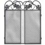 Black iron 3-panel fireplace screen by vidaXL, Fireplace screens - Ref: Foro24-242005, Price: 39,59 €, Discount: %