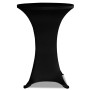 Elastic tablecloth for high table 4 units black Ø80 cm by vidaXL, Covers - Ref: Foro24-279073, Price: 59,83 €, Discount: %