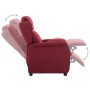 Sillón reclinable de tela rojo tinto de vidaXL, Sillones - Ref: Foro24-289779, Precio: 193,99 €, Descuento: %