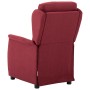 Sillón reclinable de tela rojo tinto de vidaXL, Sillones - Ref: Foro24-289779, Precio: 193,99 €, Descuento: %