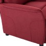 Sillón reclinable de tela rojo tinto de vidaXL, Sillones - Ref: Foro24-289779, Precio: 193,99 €, Descuento: %