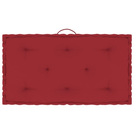 Cojín para palé de suelo algodón rojo burdeos 73x40x7 cm de vidaXL, Cojines para sillas y sofás - Ref: Foro24-324687, Precio:...