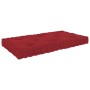 Cojín para palé de suelo algodón rojo burdeos 73x40x7 cm de vidaXL, Cojines para sillas y sofás - Ref: Foro24-324687, Precio:...